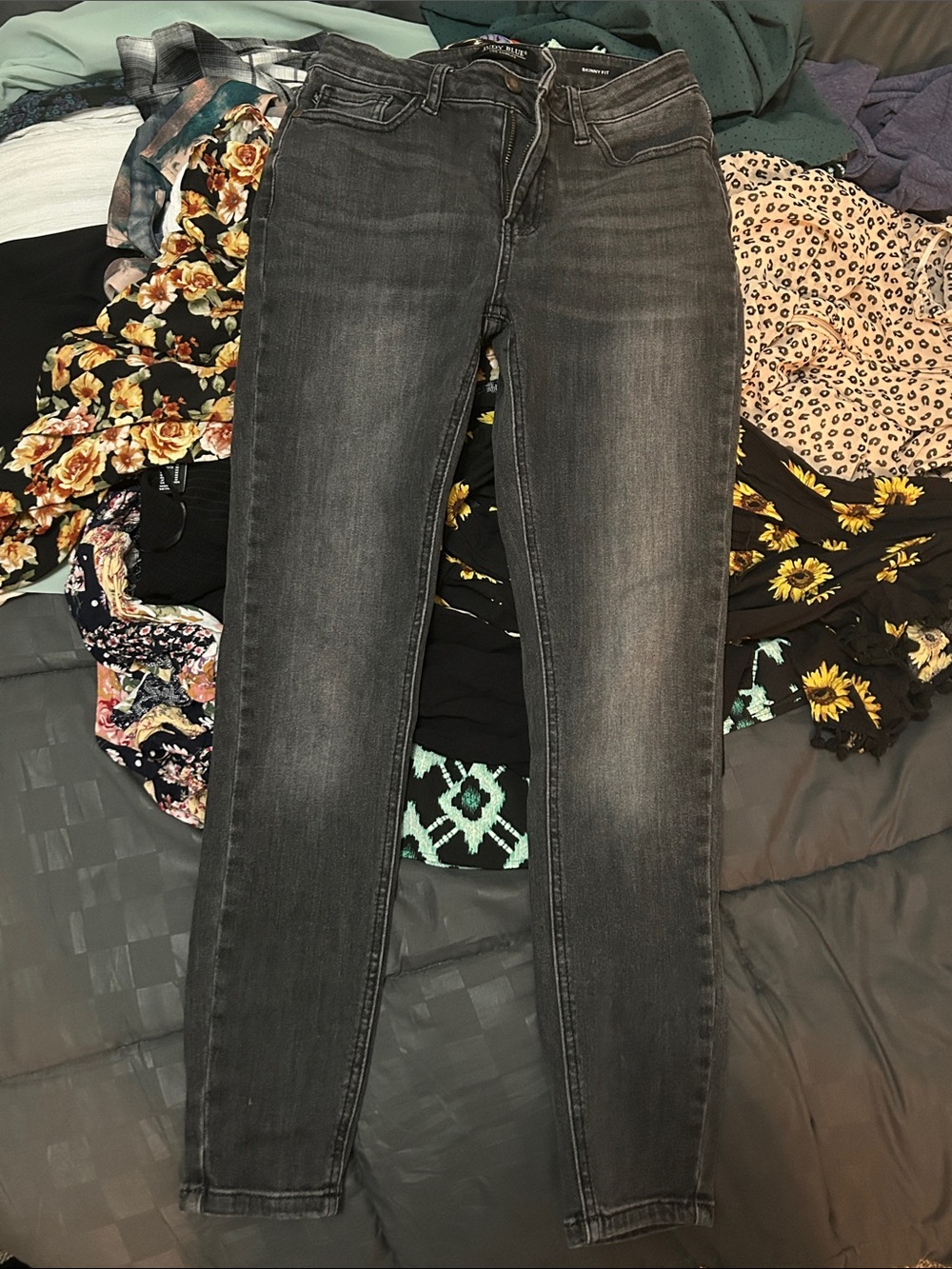 Judy Blue Black Womens Skinny Jeans Size 3 / 26 Denim Pockets